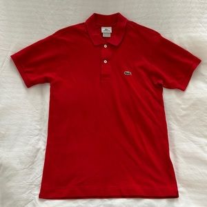 Lacoste red polo shirt